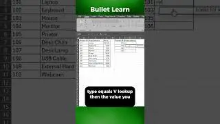 Excel VLOOKUP Made Easy! 🔍 #vlookup #excel