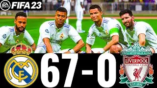 FIFA 23 - MESSI, RONALDO, MBAPPE, NEYMAR, ALL STARS - REAL MADRID 67-0 LIVERPOOL FC  UCL FINAL  !