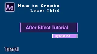 How to Create Simple Lower Third easy way in After Effects