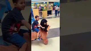 Kid riding on loin