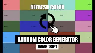 Random Color Generator JavaScript | How to make Color Generator in JS?