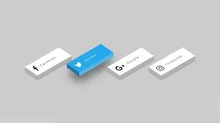 3D Social Media Button Using HTML & CSS || Foolish Developer