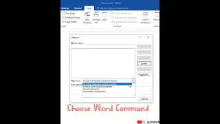 To Automatically List all MS Word Commands | Shortcut Keys | Microsoft Word ⏩