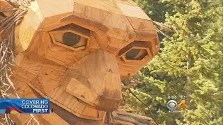 Giant Troll Greets Hikers In Breckenridge
