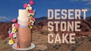 My 20th Wedding Anniversary Trip to Utah Inspired This Cake! | DESERT STONE CAKE