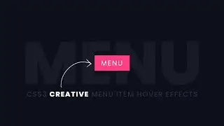 CSS3 Creative Menu Item Hover Effects | CSS Shiny