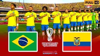 PES 2021 | BRAZIL vs ECUADOR FIFA World Cup 2022 (Difficulty Level Superstar)