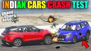 GTA 5 : TOP INDIAN CARS CRASH TEST CHALLENGE WITH INDIAN CARS OMG!