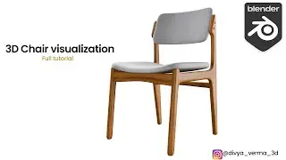 How to make realistic chair in blender || How to make furniture visualization || Blender tutorial