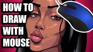 HOW TO DRAW WITH MOUSE!!( ADOBE ILLUSTRATOR )