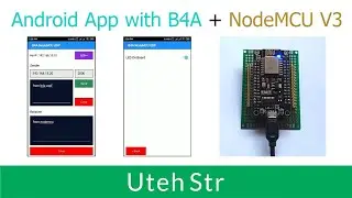 B4A + NodeMCU + Arduino IDE | Android app with B4A communication with NodeMCU V3 using WiFi Via UDP