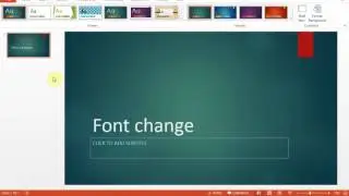 Microsoft PowerPoint 2013 How To Change The Default Font For A Theme