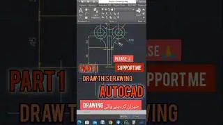 Draw this drawing 👍 part 1 #autocad #basic #cadsoftware #cad #shorts CADmastery