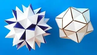 Кусудама раскрывающийся цветок (Valentina Gonchar), Kusudama Revealed Flower