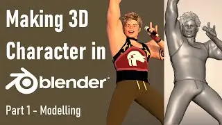 Blender 3D Character Making Part 1 Modelling - Kye