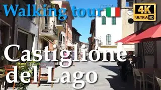 Castiglione del Lago (Umbria), Italy【Walking Tour】4K