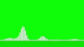 Audio Spectrum Green Screen | HD Quality | Audio Wave Green Screen