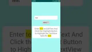 How to Highlight TextView Text in Android Studio | HighlighTextViewText | Android Coding