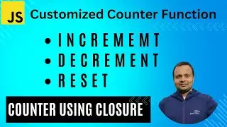 Write a counter function with increment decrement and reset options