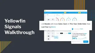 Yellowfin Signals Walkthrough