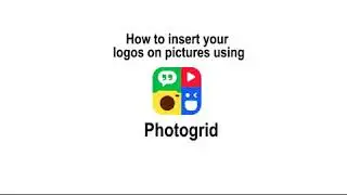 How to insert a Logo using photogird