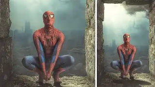 Spiderman | Photoshop Manipulation Warm Photo Effects Tutorial