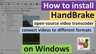 How to install HandBrake on Windows