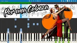 Por una Cabeza [Piano Tutorial | Sheets | MIDI] Synthesia