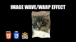 Image Wave/Warp Effect | HTML & CSS, SVG Filter Tutorial