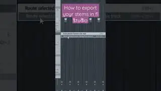 how to Export your stems #2023 #music #tutorial#viral #flstudio #shorts #fyp