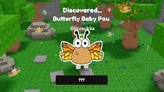 How to get BUTTERFLY Baby Pou in FIND THE BABY POUS Roblox