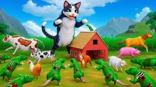 Giant Cat vs Zombie Rat: Epic Animals Rescue Adventure! Tom & Jerry Funny Animals Cartoons