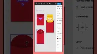 Making red envelopes in Figma! #shorts