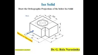 Isometric to Orthographic Projections 2 AutoCAD (3D modelling)