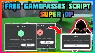 Roblox FE FREE GAMEPASS GUI | Universal Gamepass & Tool Script *WORKING 2023* [Exploiting]