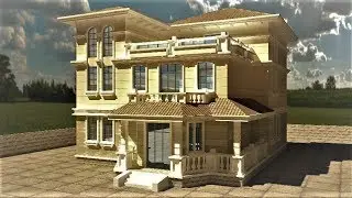 3Ds Max Advance exterior rendering tutorial | Vray rendering tutorial