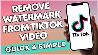 How To Remove Watermark From Tiktok Video 2023 (QUICK & SIMPLE)