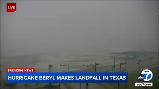 Hurricane Beryl makes landfall in Texas; 1 million without power