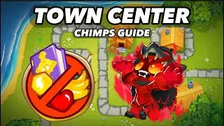 How To Beat Town Center on CHIMPS Mode | BTD6