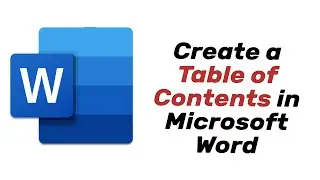 How to create a table of contents in Microsoft Word(Quickest way)