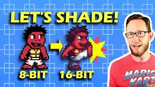 How to Shade Your Pixel Art Character! (8-Bit to 16-Bit!)