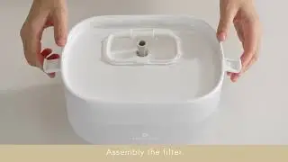 PETLIBRO Dockstream Wireless Pump Water Fountain | How to Install the Filter Lid and the Spout