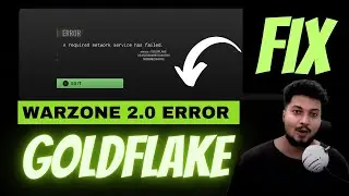 Warzone 2.0 goldflake error #mw2 fix #reddit | network service has failed || by borntoplaygames