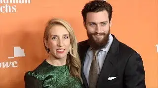 Aaron Taylor-Johnson with his wife Sam 2017 TrevorLIVE LA Gala Red Carpet