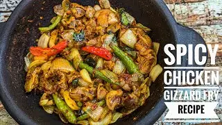 රසට සැරට කන්න වැලි බොකු ඩෙවල් | Chicken Gizzard Fry Recipe