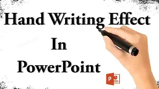 Handwriting Text Effect In Powerpoint