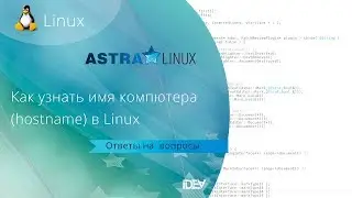 Как узнать имя компьютера (hostname) в Linux (на примере Astra Linux)