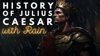 RAINY History of Julius Caesar | Historical Sleepy Story | Storytelling and Rain