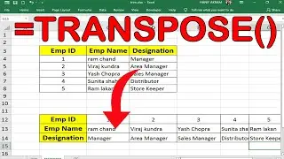 Best Ways to Transpose Excel Data (Rotate data from Vertical to Horizontal or Vice Versa)