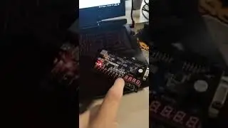 Clock divider w/ blinking led and reset option #FPGA
